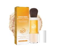 Lightweight Breathable Setting Powder, Translucent Sunscreen Infused Powder, Portable Translucent Face Powder With Soft Brushes, Oil-Control & Sunscreen Matte Face Powder Loose (1PC)