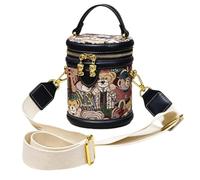 Lightweight Bucket Bags for Women PU Leather Retro Bear Adjustable Pouch