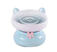 Lightweight Cat Bowl - Cute Kitten Bowls | 15.5x15.5x13cm Pet Bowl with Stable Base, Sturdy Ceramic Feeder Accessory, Pet Supplies Feeding Bowls, Mealtime Cat Item for Small Animals