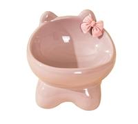 Lightweight Cat Bowl - Washable Kitten Bowls, 14.5x15.5cm Pet Bowl with Raised Angle, Sturdy Ceramic Feeder Apparatus, Pet Supplies Feeding Bowls, Mealtime Cat Accessory for Feeding