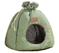 Lightweight Cat Cave - Washable Kitten Bed, 45x45x40cm Cat Tent with Self Warming Lining, Soft Cotton Pet Bed, Pet Shelter Sleeping House, Cave Cushion for Daily Small Animal Rest
