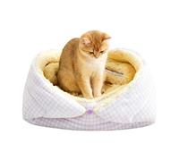 Lightweight Cat House Bed - Easy Space Pet Cave ¦ Compact Size Feline Cave for Kittens, Warm Cushion Pets Caves Bed, Cat Caves House, Indoor Pet Beds for Resting Sleeping Napping