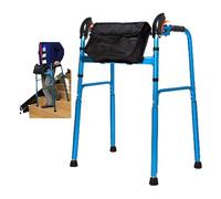 Lightweight Folding Walkers for Seniors Height Adjustable Portable Stair Climbing Walker Without Wheels