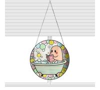 Lightweight Home Decor: Crafted to suit humid environments like bathrooms, the acrylic ghost ornament provides smooth surfaces, excellent light diffusion, lasting durability, and elegant translucency