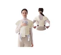 Lightweight kangaroo baby carrier with chest strap for mom and dad - newborns up to 20 kg, beige