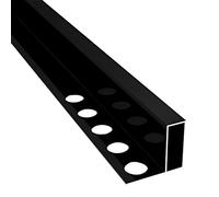Lightweight L Shape Carpet/Floor Edge Trim,Doorway Floor Transition Strip, for Kitchen Bedroom Bathroom, 35in/ 39in/ 47in / 51in/ 57in Long(Black,140cm/55.1in)