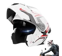 Lightweight Motorcycle Helmet, Full Face Modular Design, Double Visor Protective Headgear, Ideal for Men, Riding Sportbike, Motocross, Street Racing, Scooter, Outdoor Adventures, Commuting