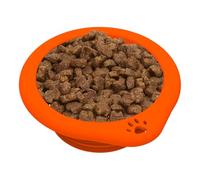 Lightweight Pet Travel Bowl with Carrying Case, Silicone Dog for The Go, Compact Pet Water for Road Trips, Traveling with Clip, Durable Foldable for Backpacking, Sturdy and
