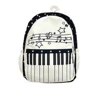 Lightweight Piano Print Laptop Travel Backpack Bookbag College Hiking