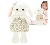 Lightweight Plush Bunny Doll, Cuddly Stuffed Animal Bunny, PP Easter Scene Ornament, Soft Throw Pillow Cushion Living Room, Study Room, for Girlfriend, Wife