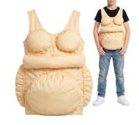 Lightweight polyester fat suit creates a funny oversized butt for cosplay,