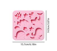 Lightweight Silicone Moulds - Washable Gummy Moulds, Silicone Mold with Sea Creature Shapes, Flexible Mould for Holiday, Candy Molder Making Supplies, Art Molders for Cake Decorations