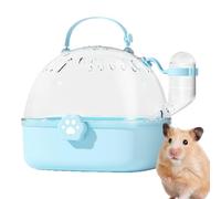 Lightweight Small Pet Carrier Case, 233g Portable Compact Cage with Water Bottle, PP, AS Outdoor Travel for Parakeets & Small Birds, 7.24x6.42x6.69 Inches, 60ml