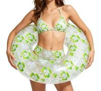 Lightweight Swim Tube, Clear Inflatable Pool Ring, Cute Waterproof Float Circle, PVC Summer Swimming Ring, Inflatable Tube with Transparent Design, Beach Accessory for Water Party