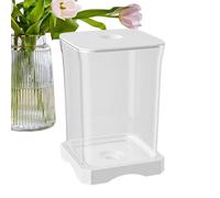 Lightweight Tabletop Aquarium, Small Betta Fish Tank Starter Kit, LED Lamp, Acrylic Rectangular Glass Aquarium, Compact Tank for Home Office Desk Decoration, 4.65x6.97 Inches