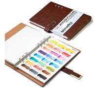LIGHTWISH Bloque de Muestras para Acuarela, 40 Hojas Intercambiables A5 - Papel 100% Algodón 300 g/m², Textura Cold-Pressed para Mezclas Precisas - 24 Campos Perforados, 23 x 18 cm