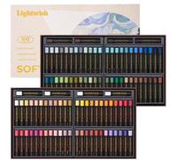 LIGHTWISH Pasteles al óleo profesionales, 100 colores vibrantes más 4 blancos, juego de 104, pasteles de aceite suaves cremosos y pigmentados para mezclar, capas y sombreado
