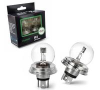 LIGHTWORLD24 2x Bombillas Bilux P45t R2 G40 12V 45/40W - Lámparas halógenas para coche, motocicleta o scooter - Faros delanteros de alta y baja luz