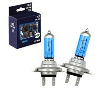 LIGHTWORLD24 Bombilla H7 para Coche, Efecto Xenón Blue White, PX26d, Luz de Cruce 12V 55W, Luz Ultra Blanca