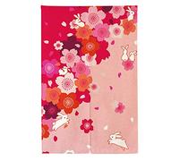 LIGICKY Cortina Larga noren Estilo japonés para Puerta, Cortina para Puerta, Cortina para Ventana, para decoración del hogar, 85 x 150 cm, Color Rosa