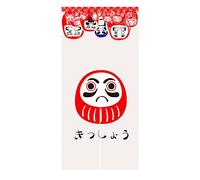 LIGICKY Noren - Cortina de puerta de estilo japonés Daruma impresa para decoración del hogar, 85 x 180 cm