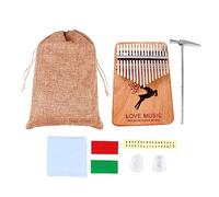 LIGIGWASH 1 juego Kalimba de Pulgar de Madera con Teclas Instrumento Musical para Principiantes Sonido y Resonante de Usar para Aprendizaje y Diversión