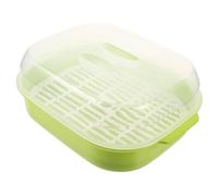LIGIGWASH 1 pieza Cesta Vaporera para Microondas Cocinero de Vapor Verde con Ventilación para Cocción de Panecillos al Vapor y Almacenamiento Refrigerador