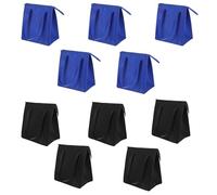 LIGIGWASH 10 Bolsas Térmicas Reutilizables para Compras, Bolsas Aislantes con Cremallera y Asas, Tamaño Medio, Plegables, para Alimentos Fríos y Calientes, Uso Escolar y Picnic,
