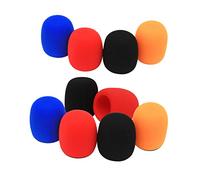 LIGIGWASH 10 piezas Cubiertas de Micrófono de Color Aleatorio Protector Antiviento para Ktv y Conferencias Impermeables y Duraderos para Prolongar la Vida Útil del Micrófono Color Aleatorio
