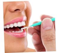 LIGIGWASH 100 piezas Cepillos Interdentales Verdes Portátiles para Limpieza Eficaz de Dientes y Mango Ergonómico Duraderos para Eliminar Sarro y Placa