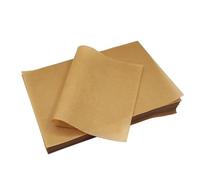 LIGIGWASH 100 piezas Papel para Hornear Precortado Papel de Cocina Seguro Antiadherente para Repostería y Barbacoa Kraft Natural