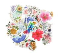 LIGIGWASH 100piezas Pegatinas De Dibujos Animados Calcomanías para Manualidades Pegatinas De Flores para Portátil Álbumes De Recortes y Uso Diario Aulas Infantiles
