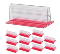LIGIGWASH 12 piezas Unidades Soporte Adhesivo para Paneles Señalización Mini Soporte para Etiquetas Tarjetas Carteles Adhesivos para Mesas Mostradores Estantes Uso Múltiple