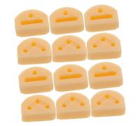 LIGIGWASH 12piezas Beads De Puente Para Guitarra Clásica Accesorios De Cuerdas De Huecos Para Guitarras Acústicas y Ukuleles Mejora Del Sonido y Cambio Fácil De Cuerdas Color Beige