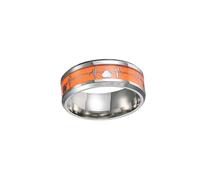 LIGIGWASH 1pieza Anillos De Noctilucentes De Electrocardiografía Anillos Luminosos Unisex De Inoxidable Para Hombres y Mujeres Bodas o