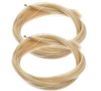 LIGIGWASH 2 Hanks Violin Bow Replacement Hair Mongolian Horse Hair Accesorios Instrumento Musical Profesional para Violín Uso en Casa Escuela Práctica