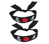 LIGIGWASH 2 Pcs Diademas Hachimaki Tradicionales Japonesas para Karate y Cocina, Ajuste Cómodo y Diseño Auténtico para Disfraces y Entrenamiento