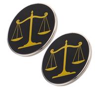 LIGIGWASH 2 Piezas Broche de Metal para Abogados Escala de Justicia y Equidad Pin de Solapa Ligero para Traje Masculino Regalo para Estudiantes y Profesionales del Derecho