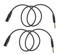 LIGIGWASH 2 piezas Cable Adaptador de Audio Xlr Pack de Conector de Micrófono de Compatible con Dispositivos de Sonido Profesional y Equipos Audiovisuales