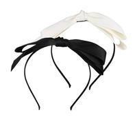 LIGIGWASH 2 Piezas Diademas con Lazo Kawaii para Mujer de Diseño Francés Elegante Accesorio de Moda para Cabello Diademas Decorativas Versátiles y Cómodas