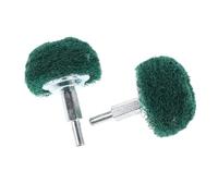 LIGIGWASH 2 Piezas Disco Pulidor Forma de Champiñón Verde para Amoladora Rueda Abrasiva para Taladro Eliminación de y Pulido de Metal Acero Inoxidable Joyería y Madera
