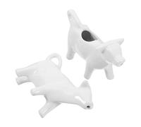 LIGIGWASH 2 piezas Jarra Espumadora de Leche de Cerámica de Diseño de Animales Taza de Café para Espumar para Decoración de Cocina