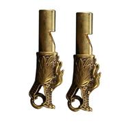 LIGIGWASH 2 Piezas Silbatos de Latón con Cabeza de Dragón de Silbato Deportivo Fuerte para Árbitros Colgante Resistente y Portátil para Emergencias y Deportes