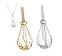 LIGIGWASH 2 piezas Soportes para Collares de con Diseño Hueco Elegante para Mujeres Accesorios Versátiles para Colgantes y Joyería DIY