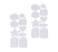 LIGIGWASH 2 Piezas Troquel de Corte de Borde de Etiqueta de Hierro Plata Seguro y Reutilizable para Manualidades Infantiles y Desarrollo de Inteligencia
