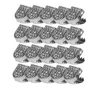 LIGIGWASH 20 Piezas Hebillas de Cordones con Cierre Seguro y Diseño para Zapatos Adultos con Brillo de Fáciles de Usar sin Necesidad de Atar Compatibles con Cordones Planos y Zapatillas