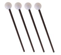 LIGIGWASH 2Pares de Tambor de Lengua con Cabeza de Baquetas de Percusión para Práctica y Rendimiento Mango de Resistente Accesorios Musicales