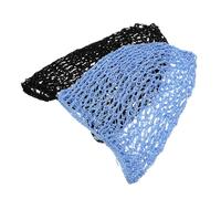 LIGIGWASH 2piezas Funda de Cabello Tejida a Crochet Red de Malla Cuidado del Cabello Cubierta para Trenzas Largas y Adecuado para Uso en Verano