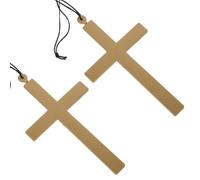 LIGIGWASH 2piezas Joyería Cruzada Collar De Accesorio De Disfraz De Sacerdote y Monja Colgante De De Sacerdote y Monja Para Crucifijo Collar Crucifijos