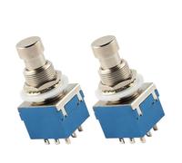 LIGIGWASH 2piezas Pedales de Guitarra Eléctrica Interruptor de Efectos Pedal de Bypass Verdadero Enclavamiento Botón de Pedal de Metal para Efecto de Guitarra Stomp